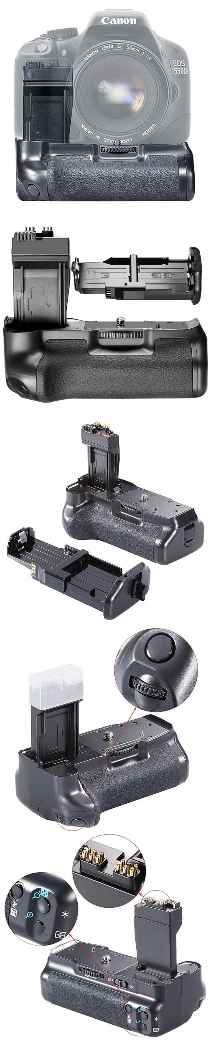【kiho金紘】Canon 550D 600D 650D 700D BG-E8副廠 電池手把 垂直把手