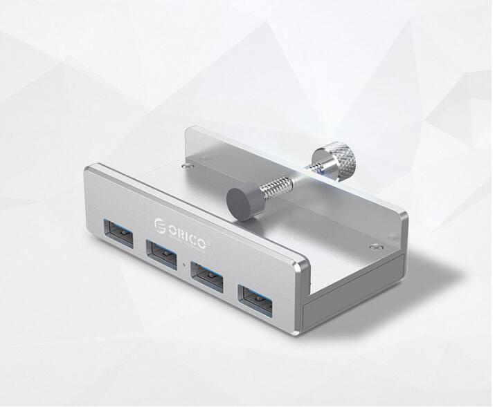 【kiho金紘】鋁合金4孔USB擴充集線器ORICO MH4PU鋁合金usb3.0分線器電腦筆記本轉換卡扣式 1轉4