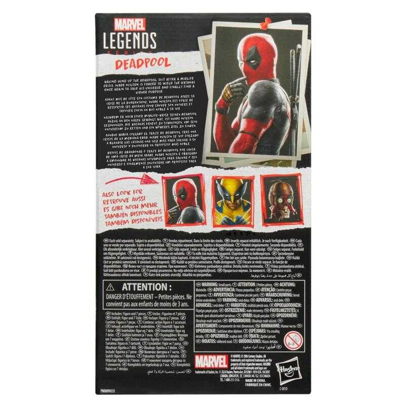 漫威 MARVEL LEGENDS 死侍與金鋼狼 傳奇6吋人物 死侍 DEADPOOL