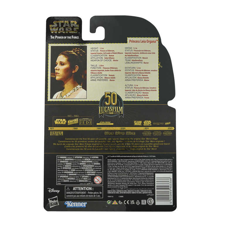 星際大戰 STAR WARS 盧卡斯50週年 黑標復古6吋人物 展場限定 莉亞公主 LEIA