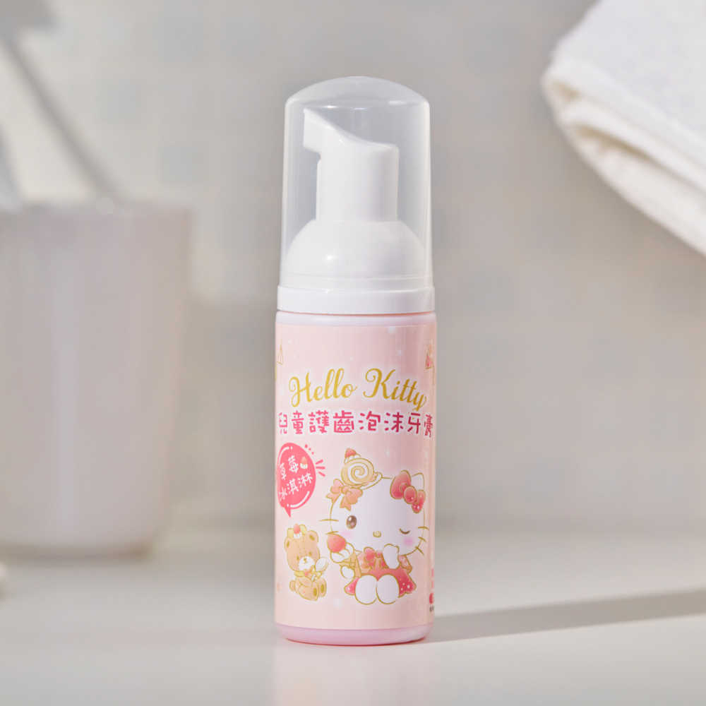三麗鷗 兒童護齒泡沫牙膏 Hello Kitty(草莓冰淇淋)