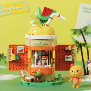KAKAO FRIENDS 春植冰淇淋店積木 萊恩果汁店積木 桃子蛋糕店積木 積木 積木組