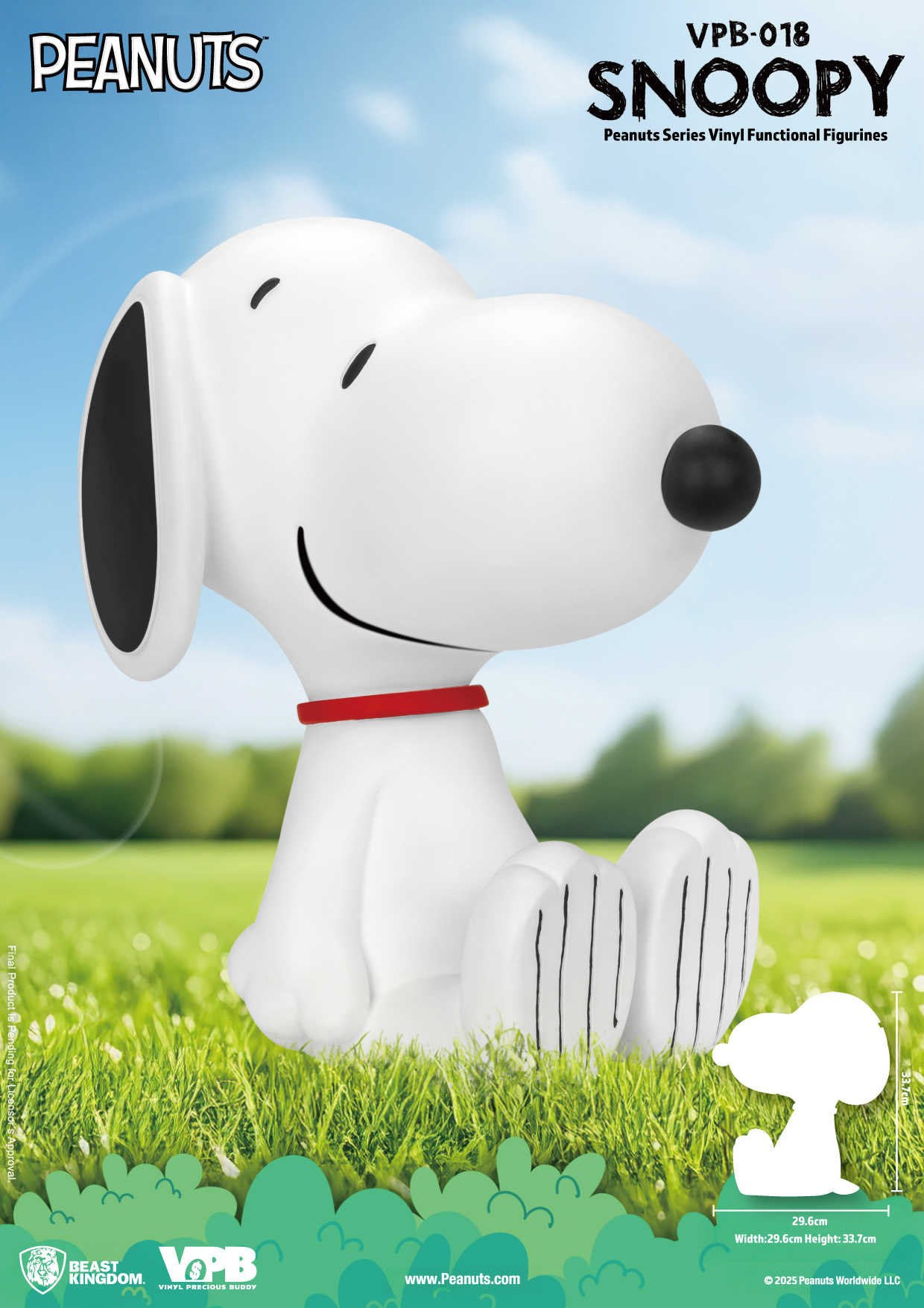 參號倉庫 預購第3-4季 野獸國 VPB-018 花生漫畫系列 大型搪膠儲金公仔 史努比款 存錢筒 Snoopy 史奴比