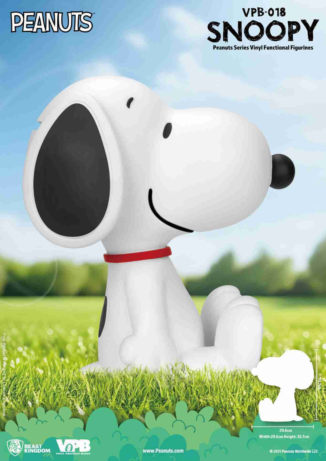 參號倉庫 預購第3-4季 野獸國 VPB-018 花生漫畫系列 大型搪膠儲金公仔 史努比款 存錢筒 Snoopy 史奴比
