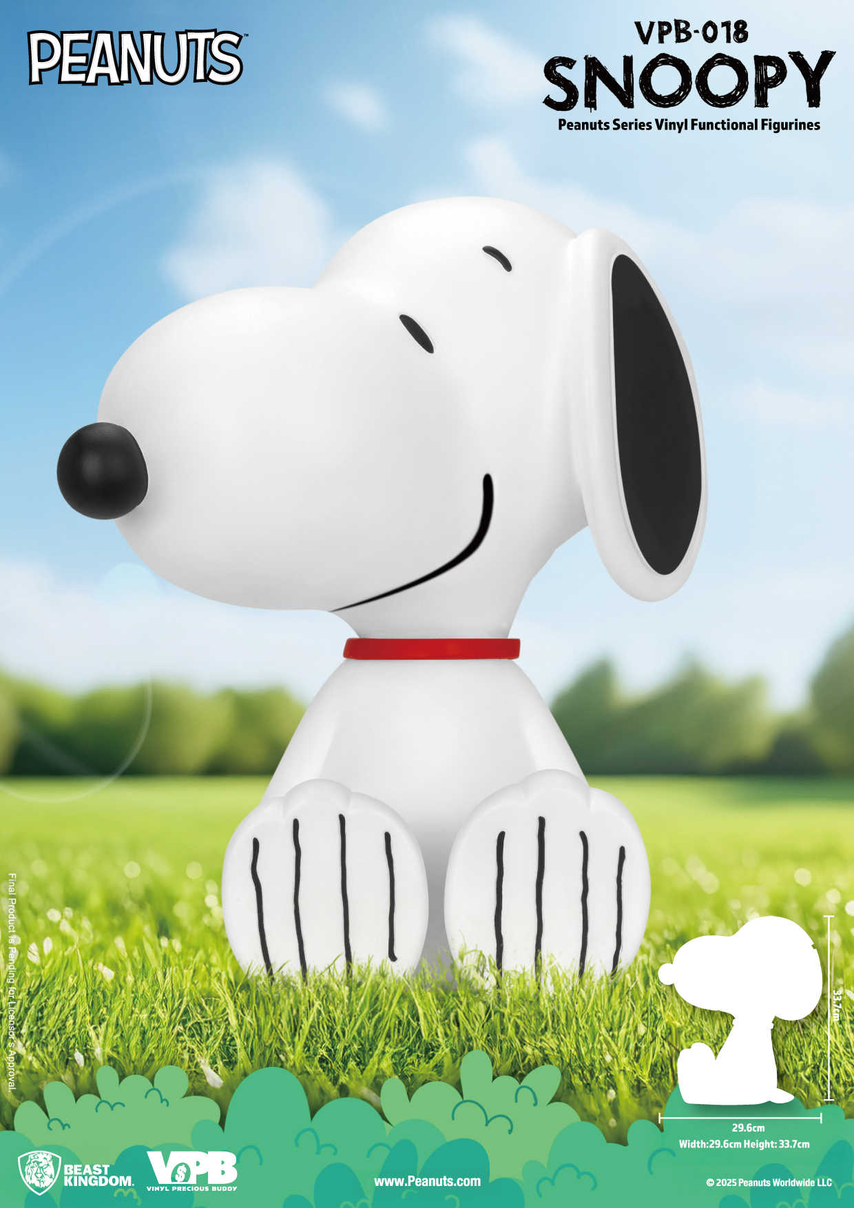 參號倉庫 預購第3-4季 野獸國 VPB-018 花生漫畫系列 大型搪膠儲金公仔 史努比款 存錢筒 Snoopy 史奴比