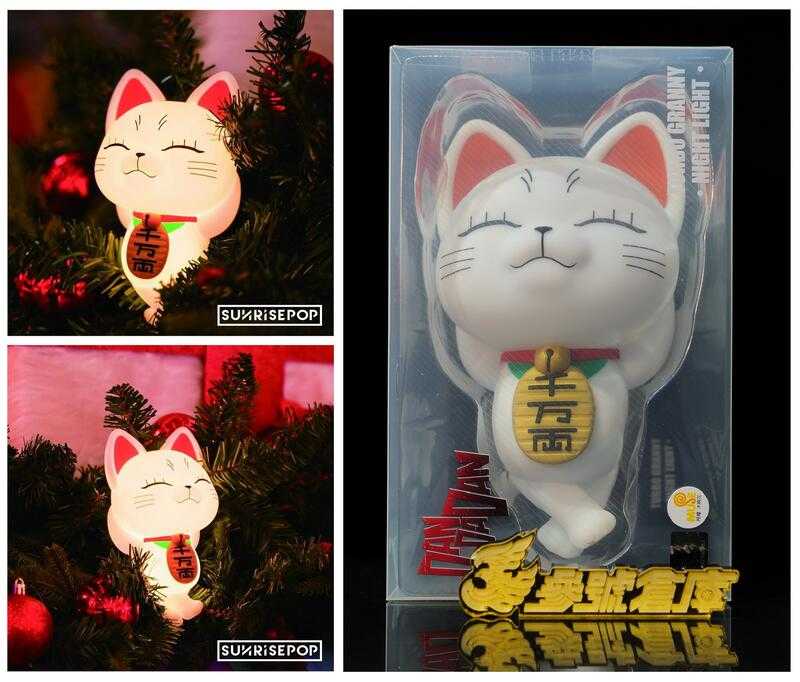 參號倉庫 現貨 期間限定 SUNRISEPOP 膽大黨 高速婆婆 貓版 小夜燈 拍拍燈 可調亮度 動漫周邊 招財貓