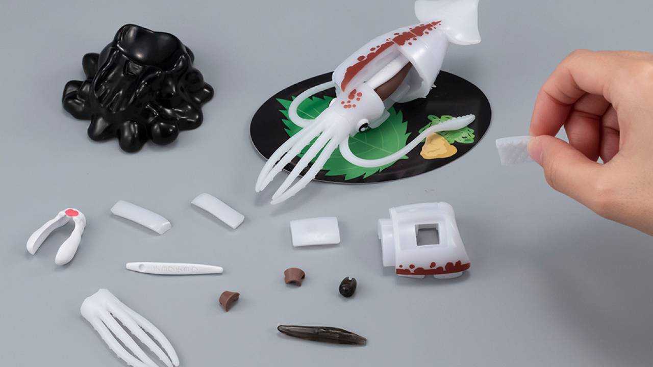 參號倉庫 現貨 MegaHouse 買一條 透抽 花枝 立體趣味拼圖 拼圖