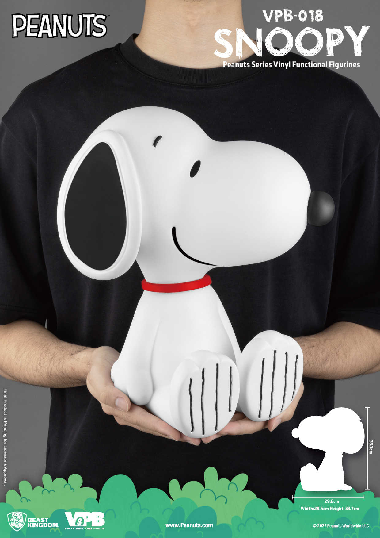 參號倉庫 預購第3-4季 野獸國 VPB-018 花生漫畫系列 大型搪膠儲金公仔 史努比款 存錢筒 Snoopy 史奴比