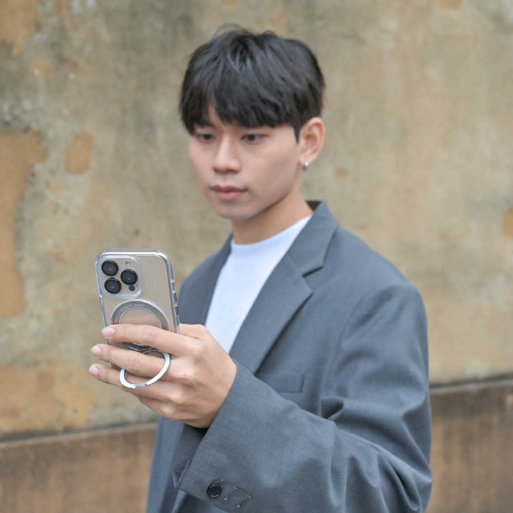 Spinner 【360° 磁吸旋轉手機殼】支援MagSafe磁吸，透明款