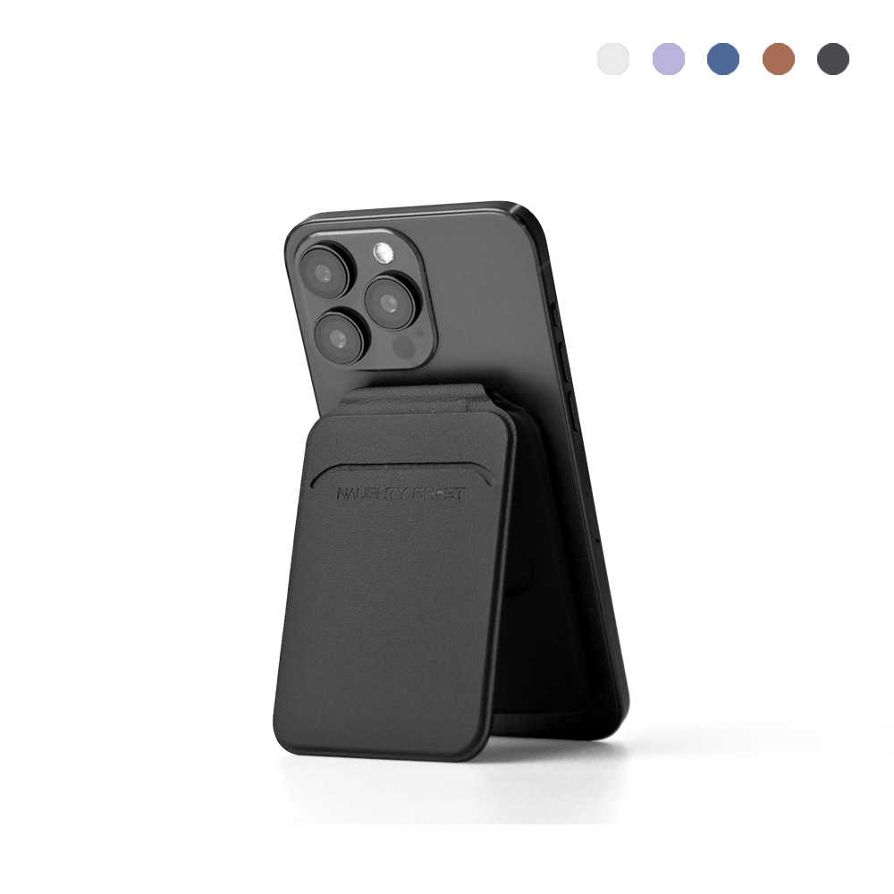 頑皮鬼｜City【磁吸卡包手機支架】全台唯一，不需抽卡，三面卡夾獨立感應