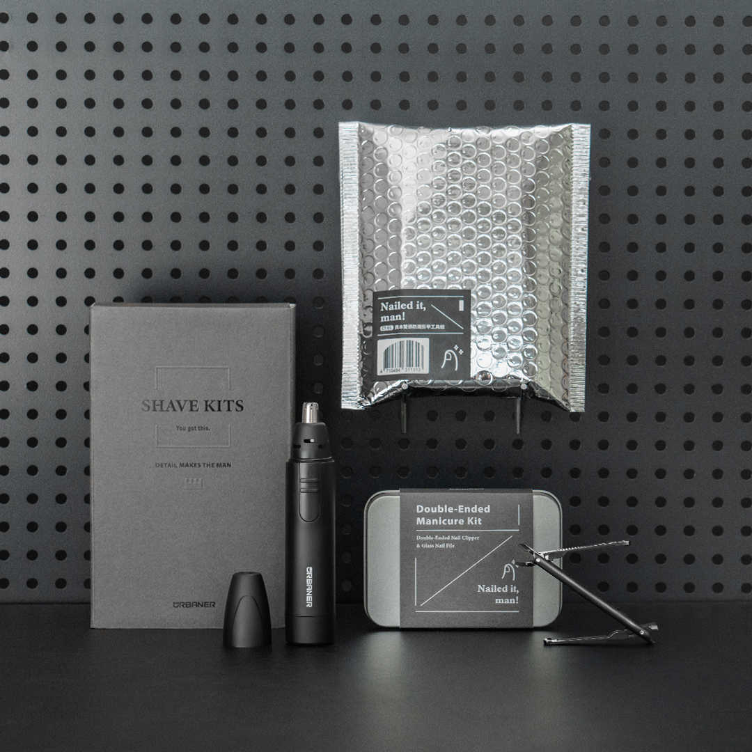 奧本電動鼻毛刀 + 雙頭防濺剪甲工具組