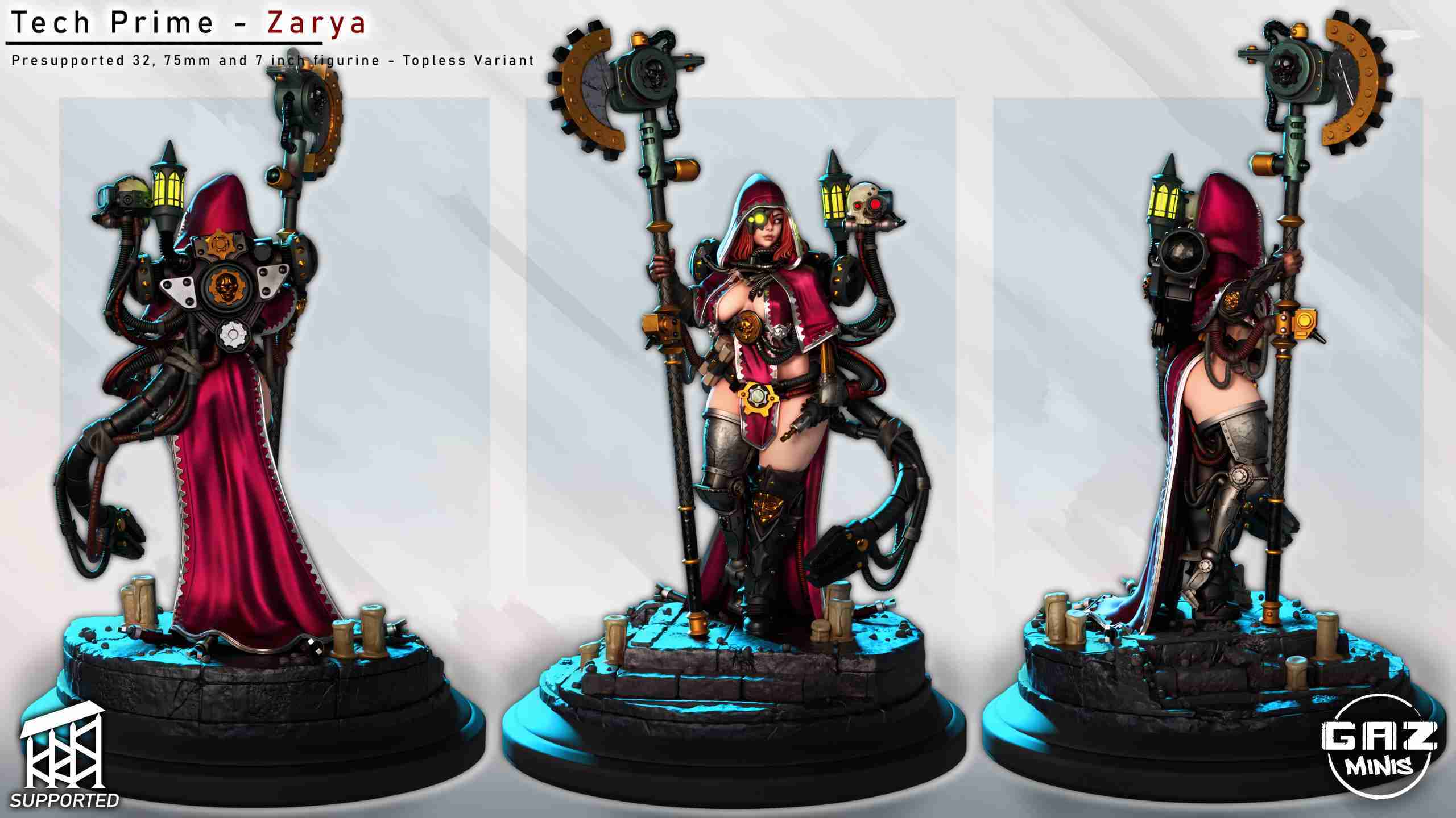Gaz Minis-Tech Prime– Zarya-技匠首席-扎菈雅 32mm 列印產品