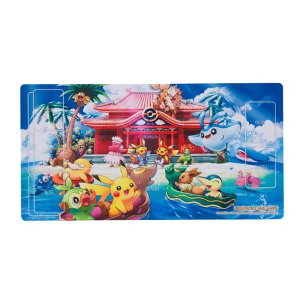 卡片通 現貨 PTCG 寶可夢中心限定 沖繩 皮卡丘 風速狗 可達鴨 卡墊 全新未拆
