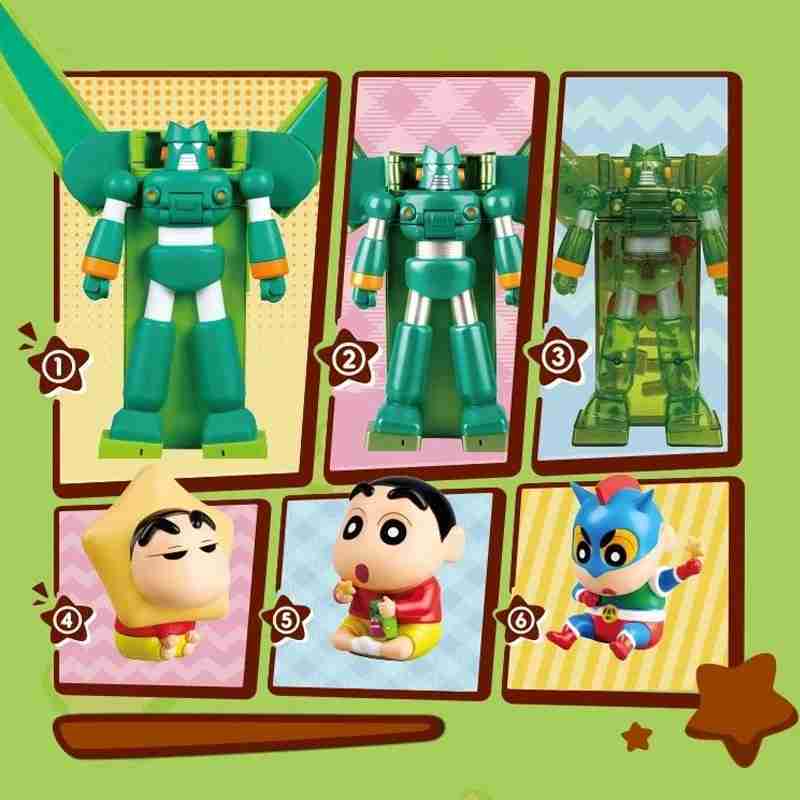 萬代 BNFIGUREQ 蠟筆小新 變形 巧可比 康達姆 機器人