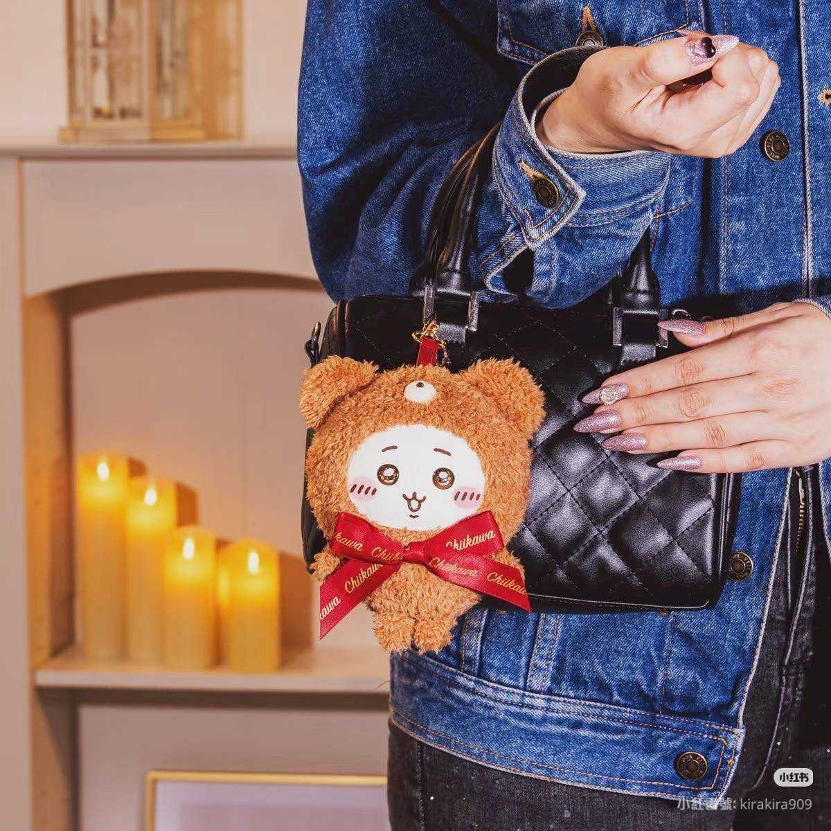 Chiikawa 吉伊卡哇 聖誕毛絨 糖膠 掛件