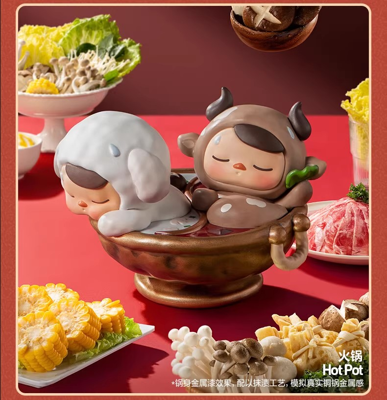 POPMART 泡泡瑪特  畢其 PUCKY 美食大酒樓