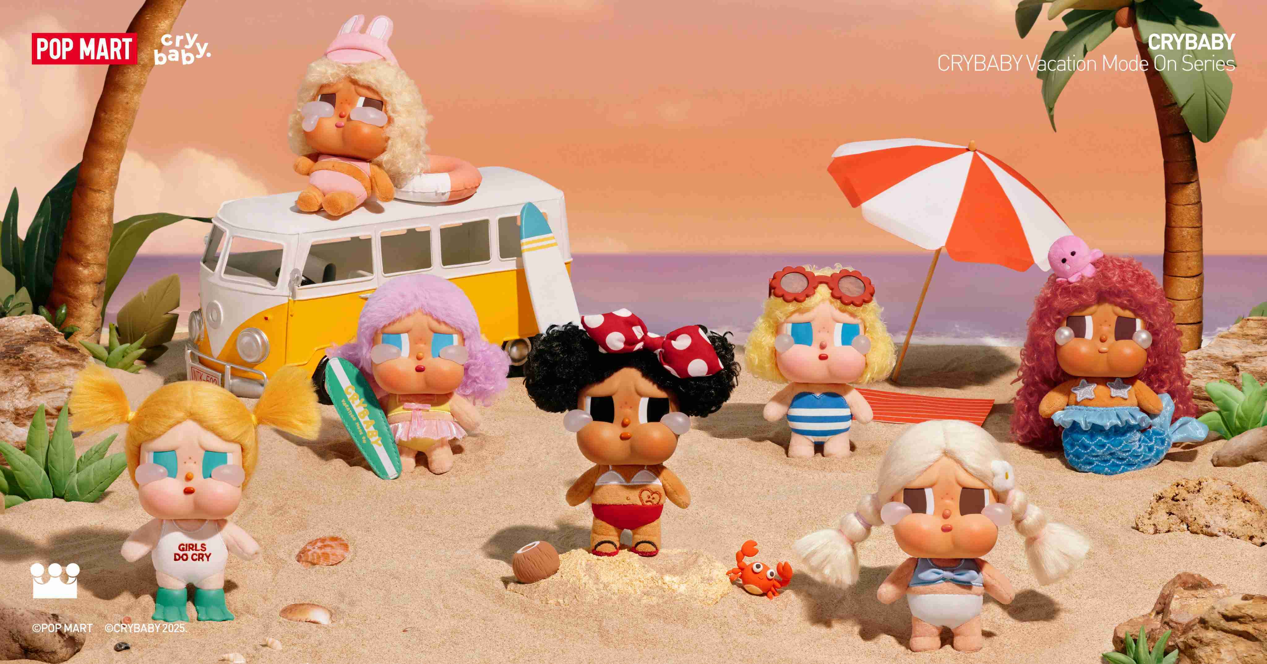 【毛毛日貨】現貨 POP MART 泡泡瑪特 CRYBABY 哭娃 夏日度假模式啟動 盲盒 公仔 吊飾