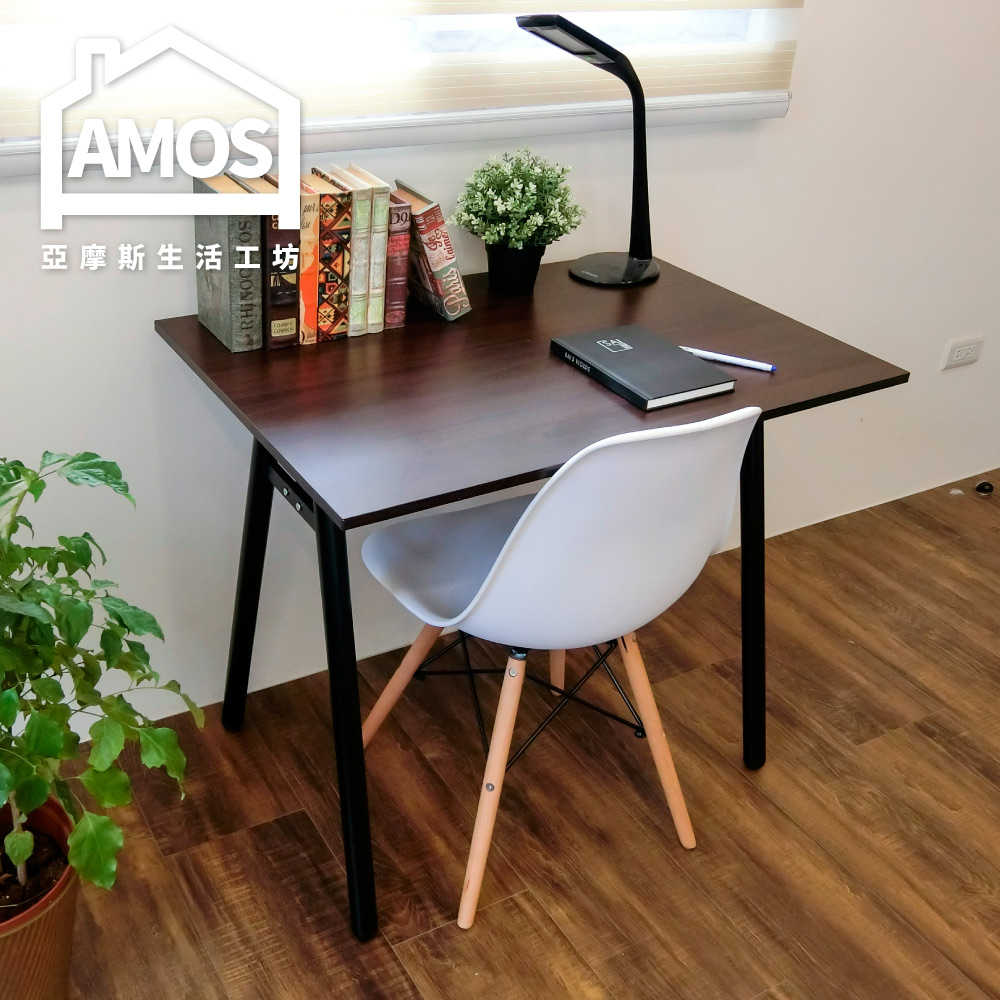 電腦桌 辦公桌 書桌【DCA037DK】環保粗管90公分A型桌面工作桌 Amos