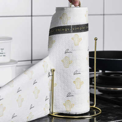 印花廚房用紙吸水吸油抹布洗碗巾 家務清潔布去油擦碗百潔布30撕-規格:21*35cm 顏色:仙人掌