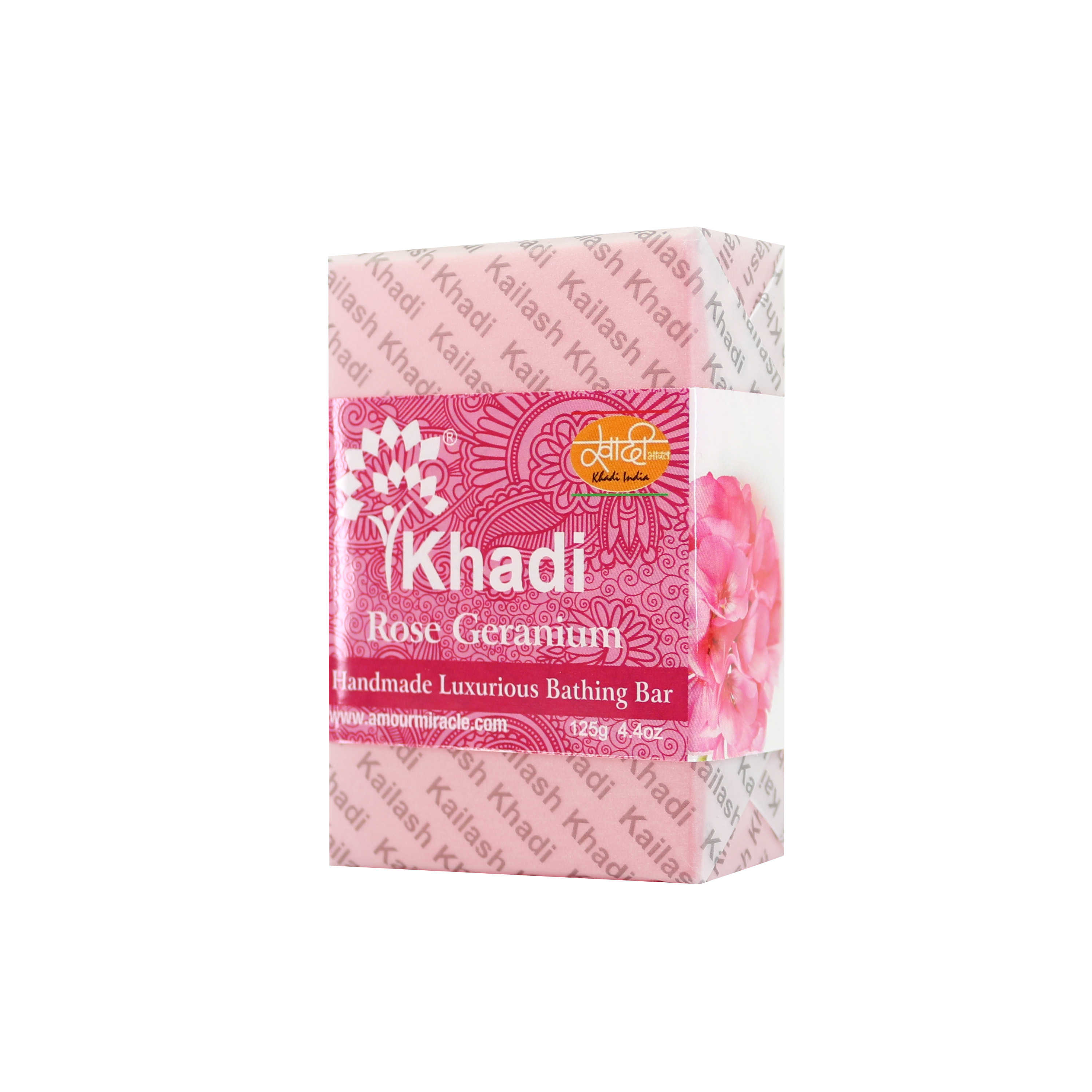 【星羽默】Kailash Khadi 手工皂 玫瑰天竺葵 125g
