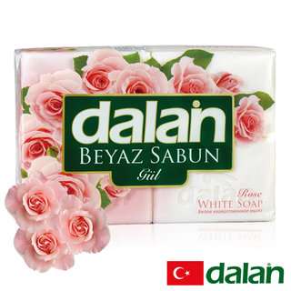 【土耳其dalan】純玫瑰嫩白浴皂175gx4 超值組