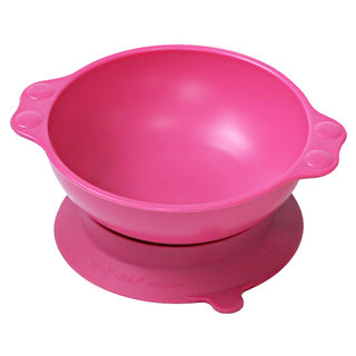 韓國 [Uinlui] 天然甘蔗製 多功能吸盤碗-桃粉色