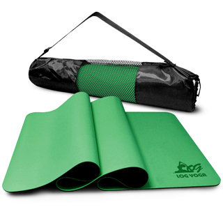 LOG YOGA 樂格 環保無毒PU專業款瑜珈墊 - 綠色 (厚度0.5cm)