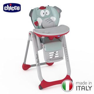 Chicco-Polly 2 Start多功能成長高腳餐椅-大象寶寶