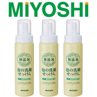 【日本 MIYOSHI 無添加】泡沫洗面乳(200ml)－超值3入組