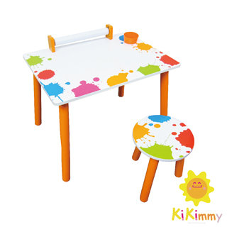Kikimmy繽紛彩漾繪圖桌椅組