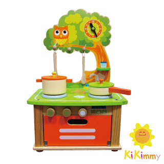 Kikimmy魔法森林貓頭鷹廚具組(木製玩具)