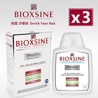 德國BIOXSINE沛優絲 強效密絲洗髮露-正常髮質(300ml*3入)