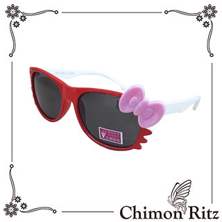 【17 toys】Chimon Ritz 帥氣貓兒童太陽眼鏡-紅白