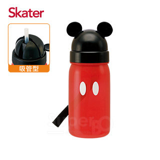 Skater造型吸管水壺(350ml)米奇