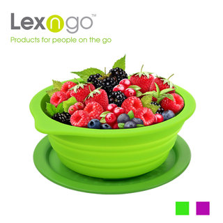 Lexngo矽膠摺疊水果盤連砧板