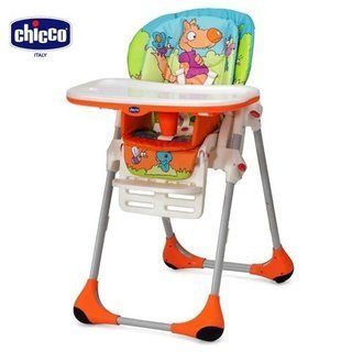 chicco-POLLY兩段式高腳餐椅-童話世界/橘