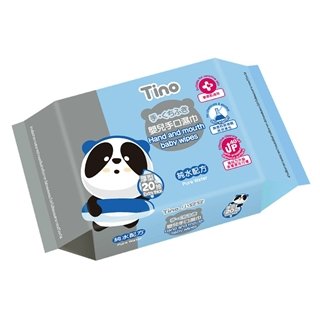 【Tino小安安】嬰兒手口濕巾-敏感呵護型 (20抽×4包×12串/箱)