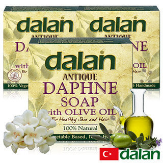 【土耳其dalan】月桂橄欖油傳統手工皂(12%+72%) 3入