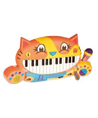 美國【B.Toys】感統玩具 _大嘴貓鋼琴 BX1025Z