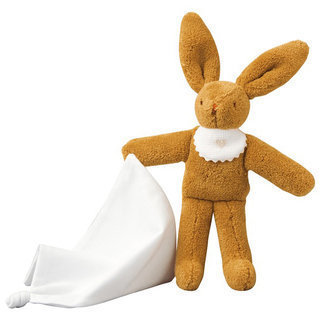 法國【童思樂】小方巾兔兔布偶安撫巾
