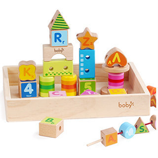 【ω-o2d】boby木製早教啟蒙積木玩具