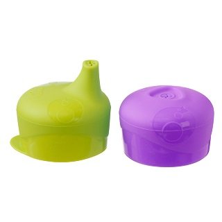 澳洲 b.box 矽膠杯套吸管組~熱情系(葡萄紫+波羅綠)