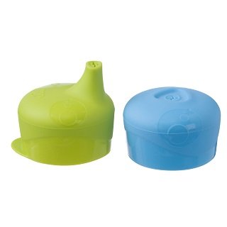 澳洲 b.box 矽膠杯套吸管組~海洋系(海洋藍+蘋果綠)