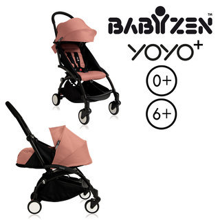 含新生兒套件【BABYZEN】YOYO+ 嬰兒手推車0+(黑色車架)