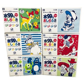 【日本LEC】迪士尼純水99.9%擦屁屁型濕紙巾(箱購80抽X20包)*1箱