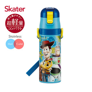 Skater不鏽鋼直飲保溫水壺(470ml)玩具總動員-藍