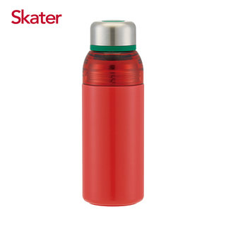 Skater雙開口不鏽鋼真空瓶(400ml) 番茄