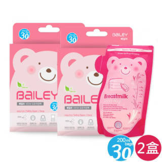 【韓國BAILEY貝睿】感溫母乳儲存袋-壺嘴型30入(2盒)