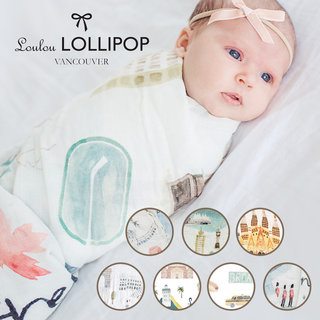 加拿大 Loulou Lollipop 竹纖維透氣包巾120x120cm-城市系列