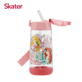 Skater PET吸管水壺(480ml)迪士尼公主-粉
